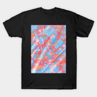 Blue & Pink Marble Swirl T-Shirt